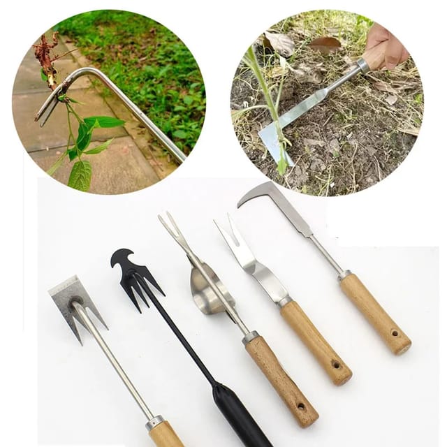 Herramientas de jardín manuales para malezas