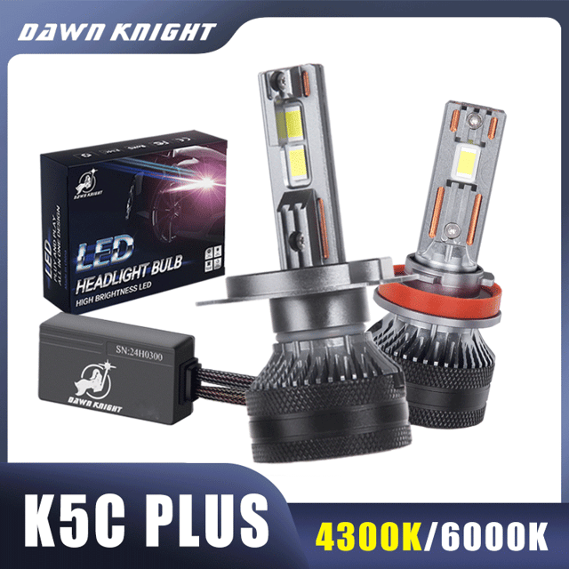 Bombillo Led DAWN KNIGHT K5C Plus H7 4300K Canbus 12V, par