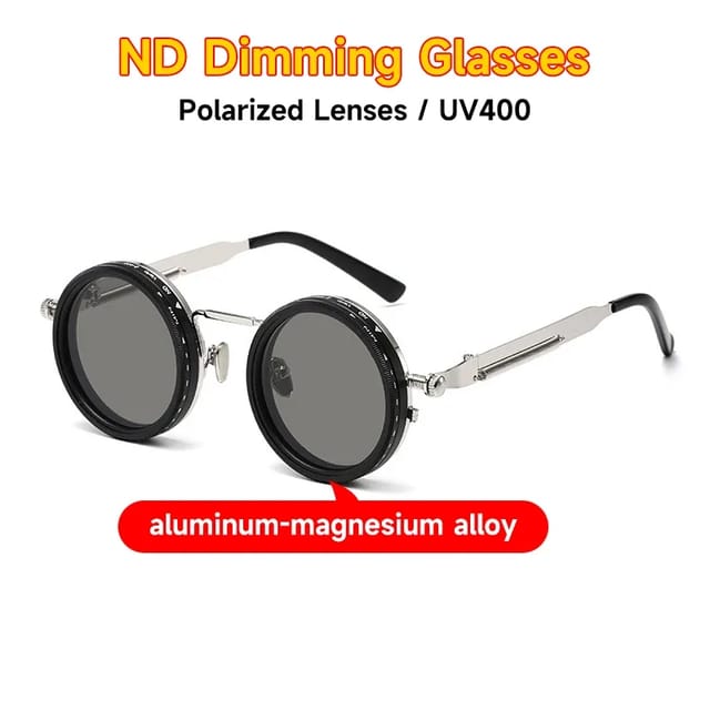 Lentes de sol redondos Blanche Michelle polarizados con tinte ajustable