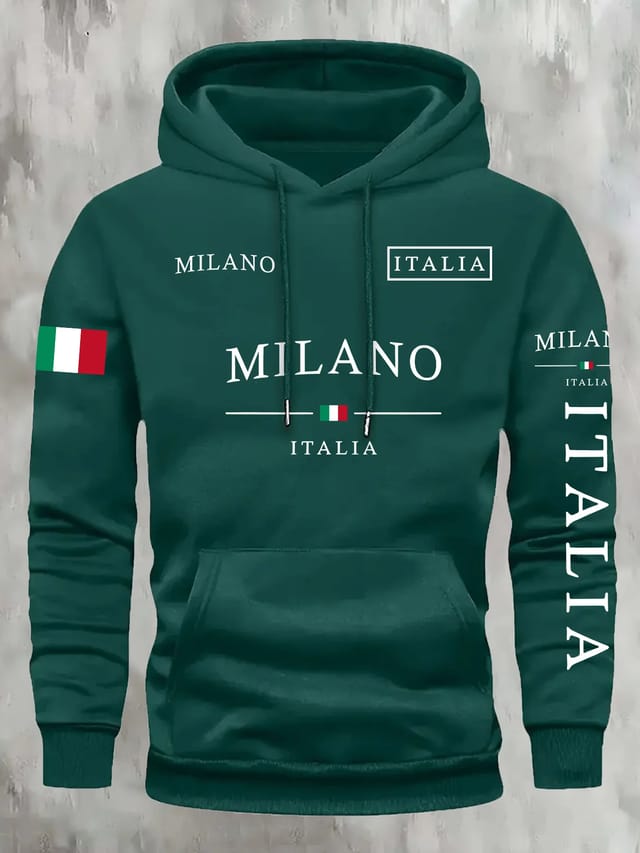 Sudadera con capucha informal con bolsillo canguro