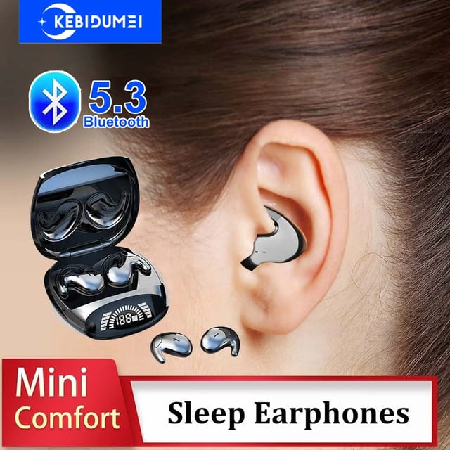 Auriculares para dormir: pequeños con estuche de carga LED